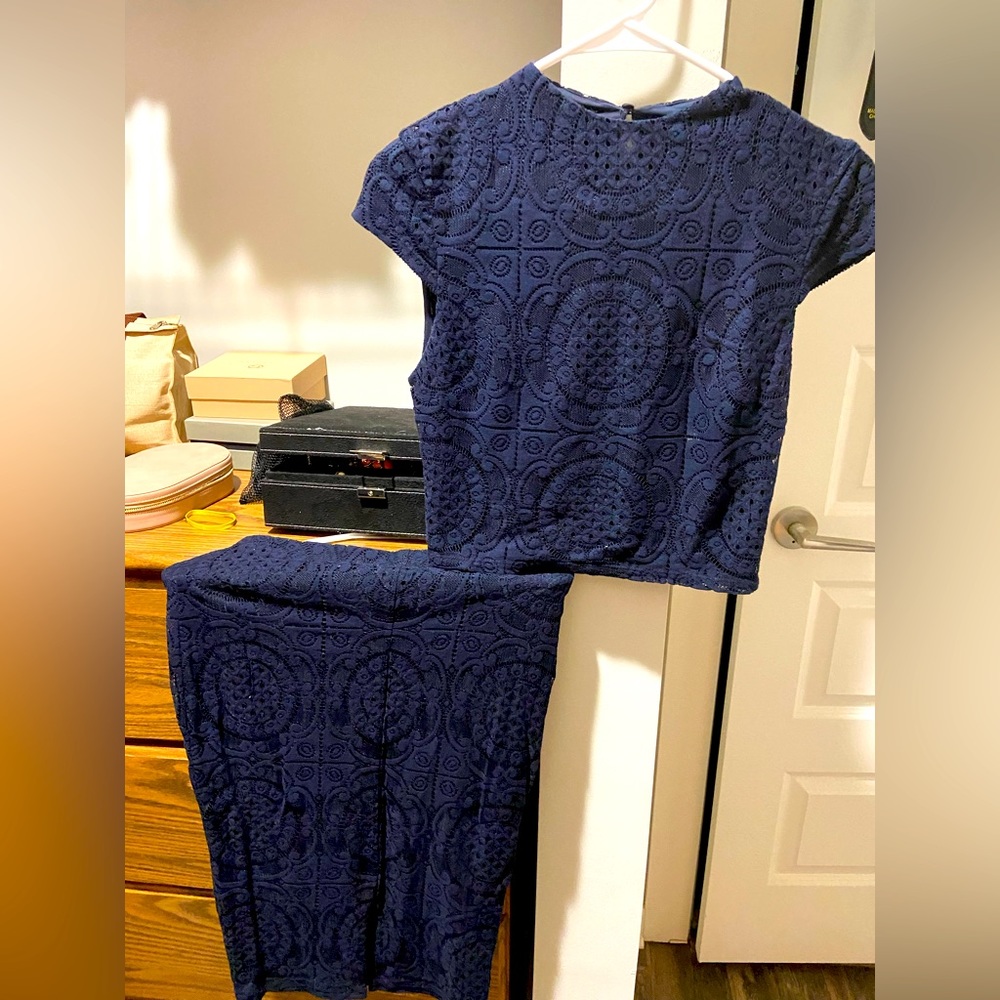 Navy Lace set